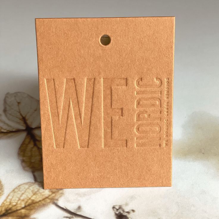 Hang Tag with Recycled Paper