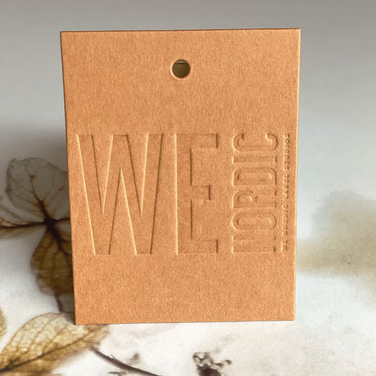 Hang Tag with Recycled Paper