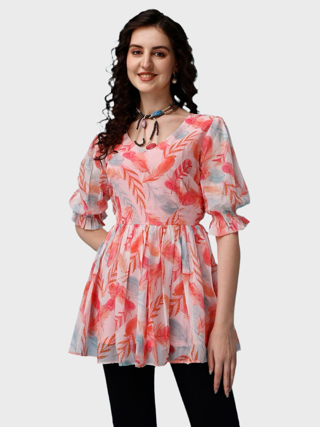Women's Printed Georgette Top