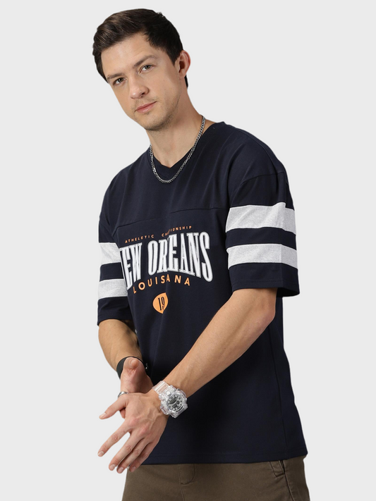 Cotton Half Sleeves Regular Fit Mens Casual T-shirt