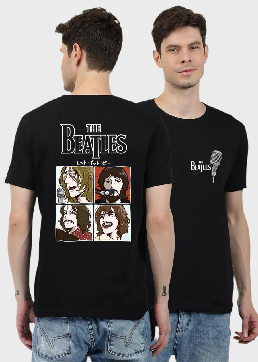 Mens Printed Short Sleeve 100% Cotton T-shirt