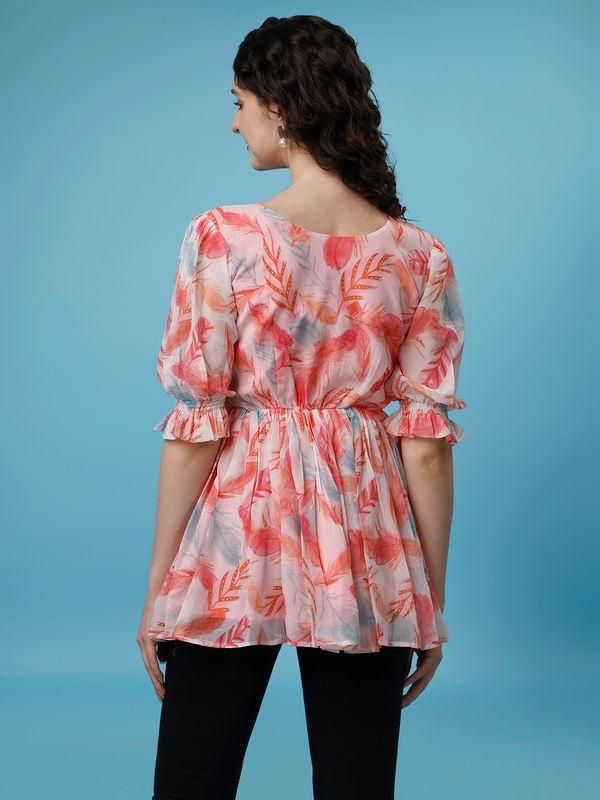 Women's Printed Georgette Top