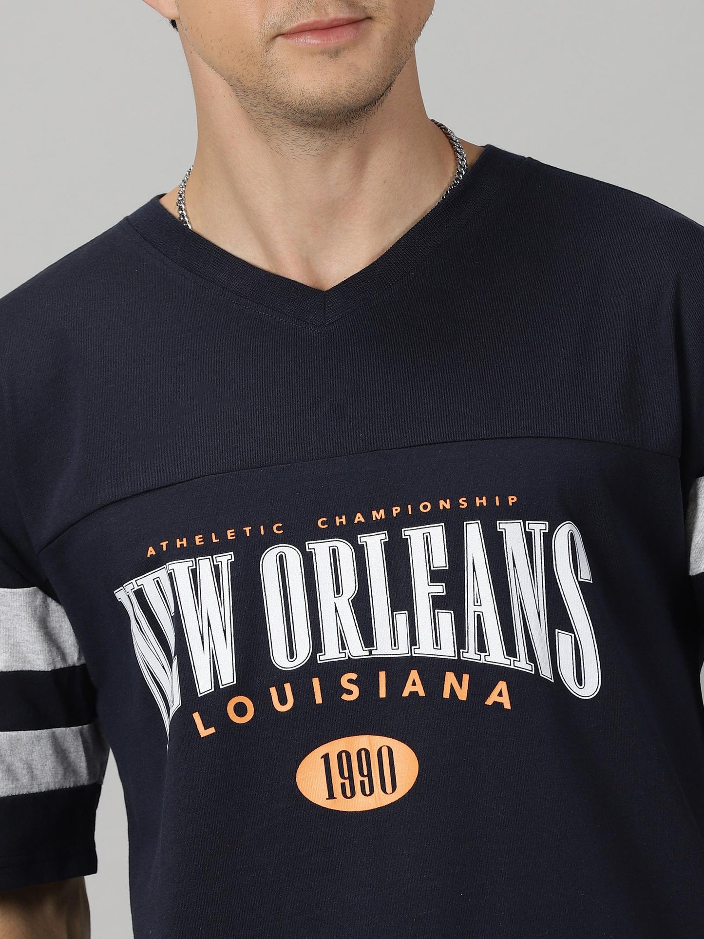 Cotton Half Sleeves Regular Fit Mens Casual T-shirt