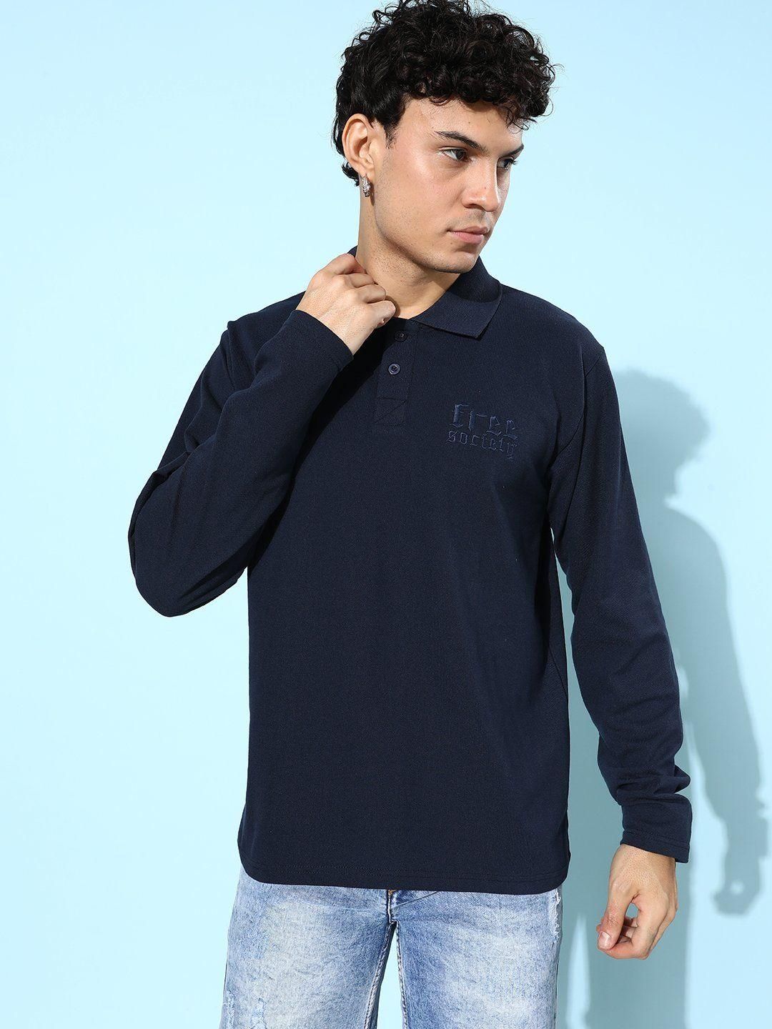 Men's Cotton Graphic Print Oversized Polo T-Shirt