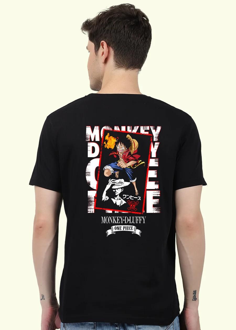 Black Mens Printed Short Sleeve 100% Cotton T-shirt