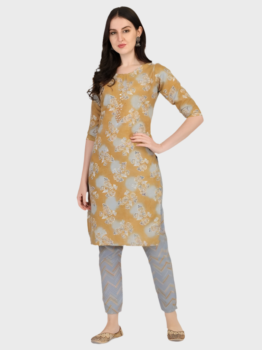 Women's Causal Printed Rayon Kurtis