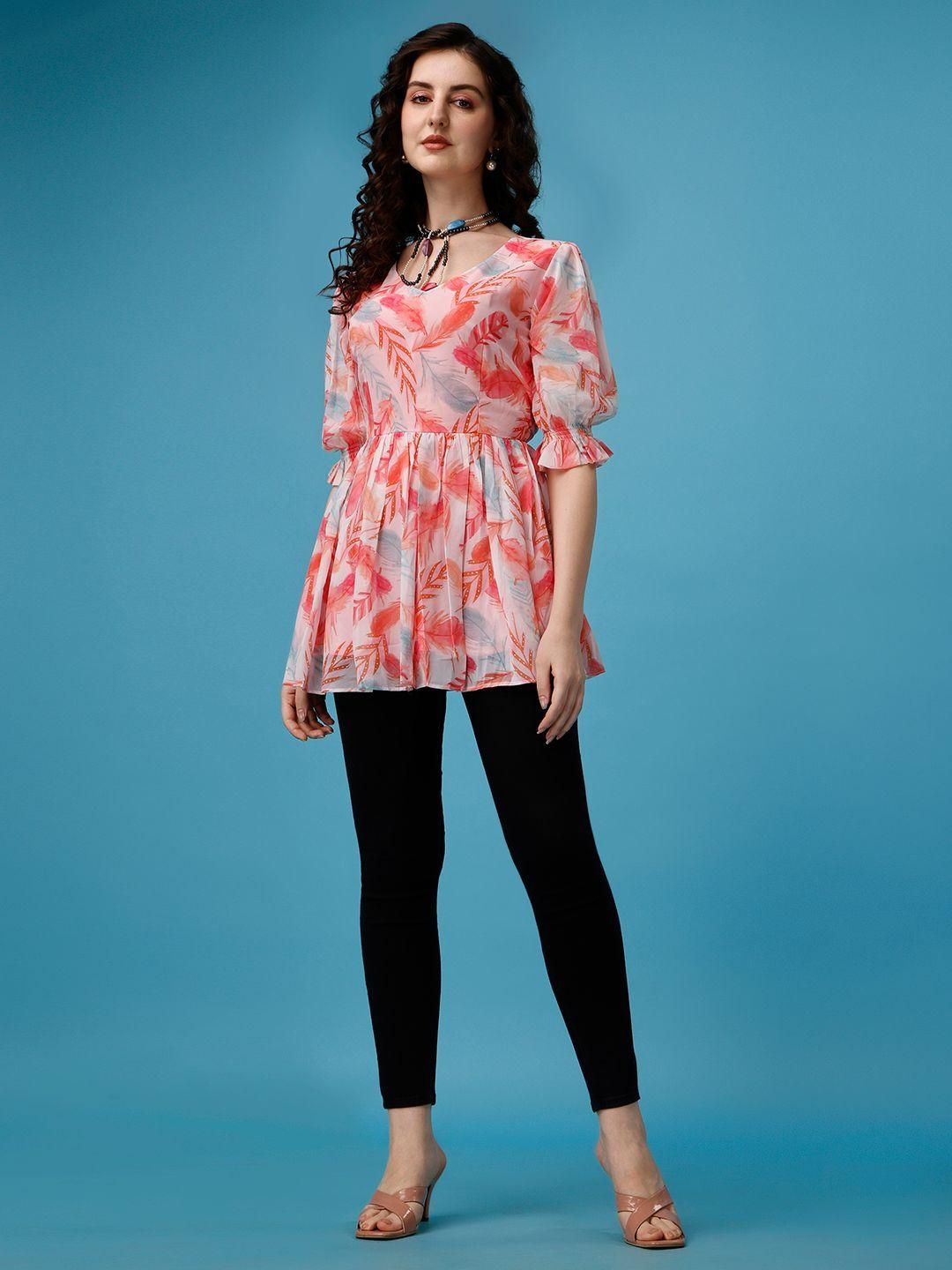 Women's Printed Georgette Top