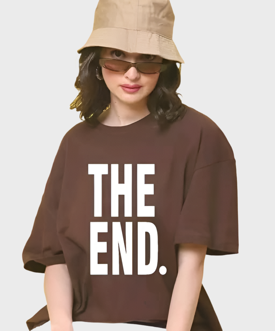 The End Print Cotton T-Shirt