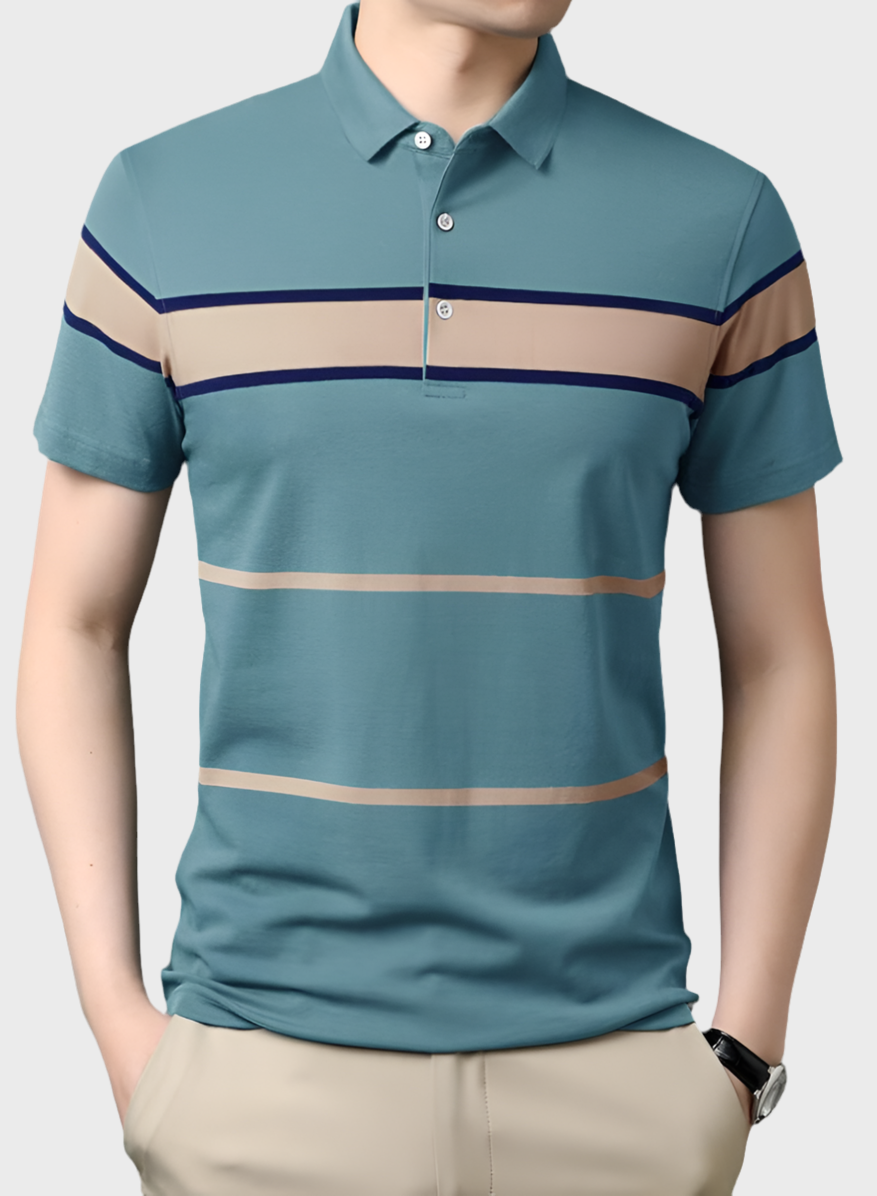 Men Half Sleeves Polo Neck T-shirt