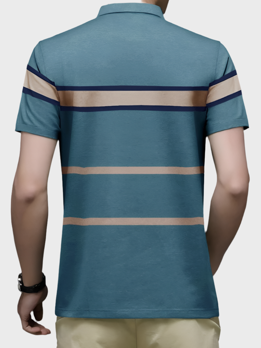 Men Half Sleeves Polo Neck T-shirt